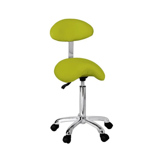 Organic+ Ergonomic Saddle Stool with Backrest