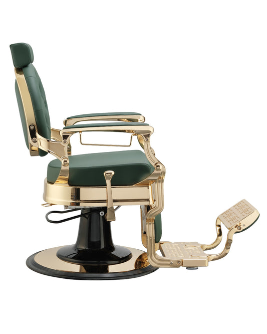 Buzz Gold Green Barber Chair