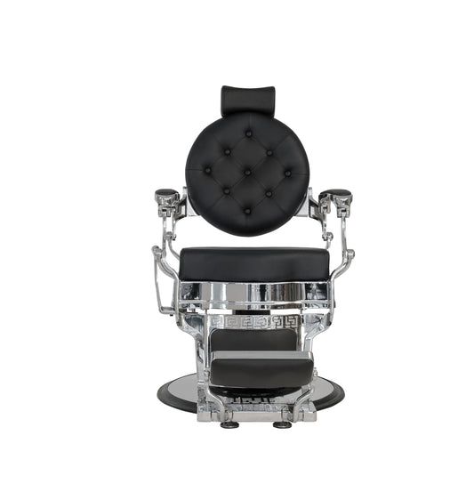 Buzz Silver Black Barber Chair