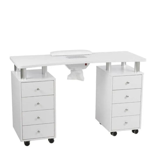 DISTAL Double Manicure Table with Dust Extractor & Storage
