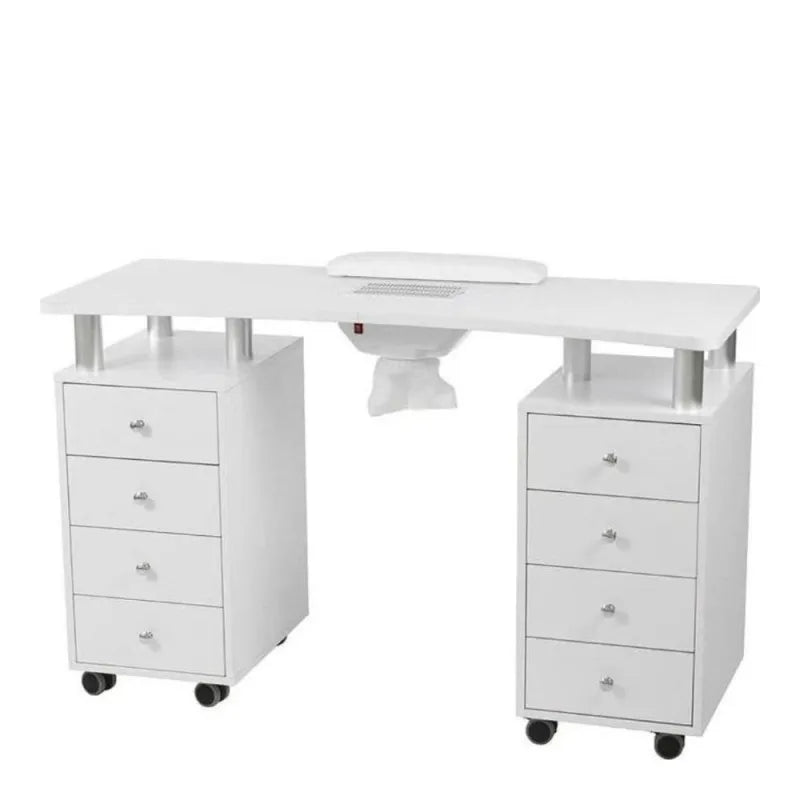 DISTAL Double Manicure Table with Dust Extractor & Storage