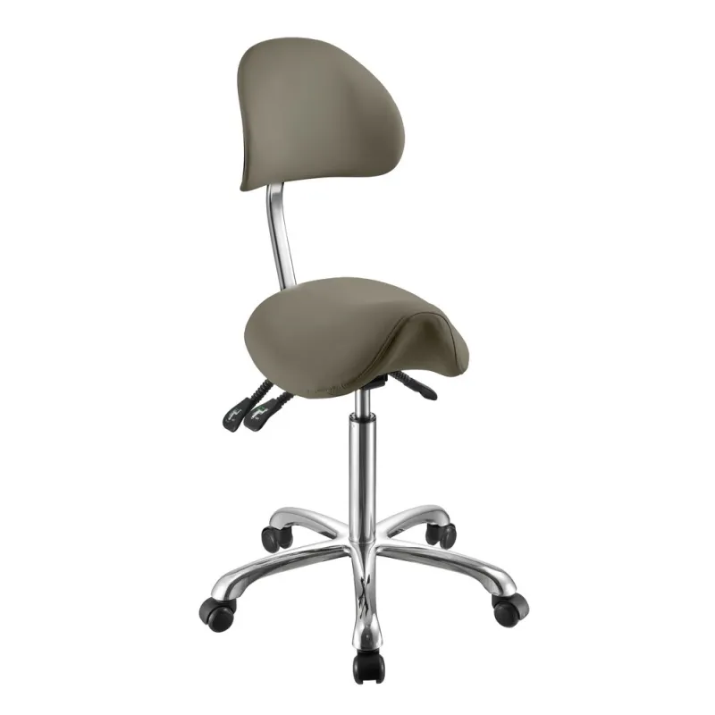 NOBLE Saddle Stool with Wraparound Backrest