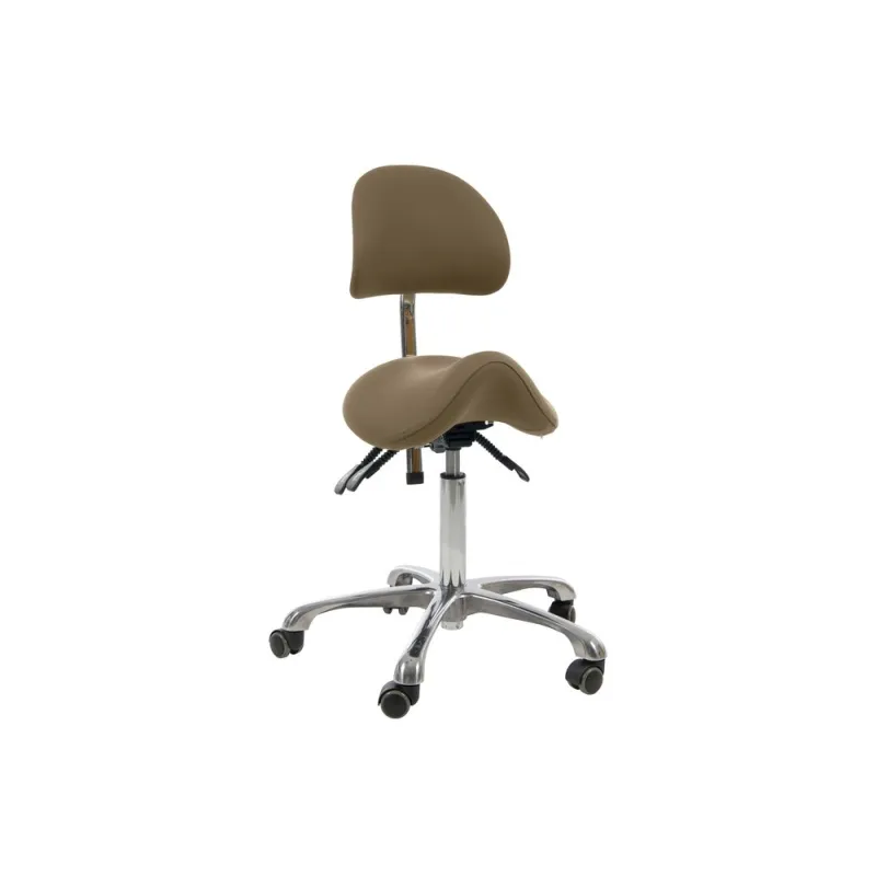 NOBLE Saddle Stool with Wraparound Backrest