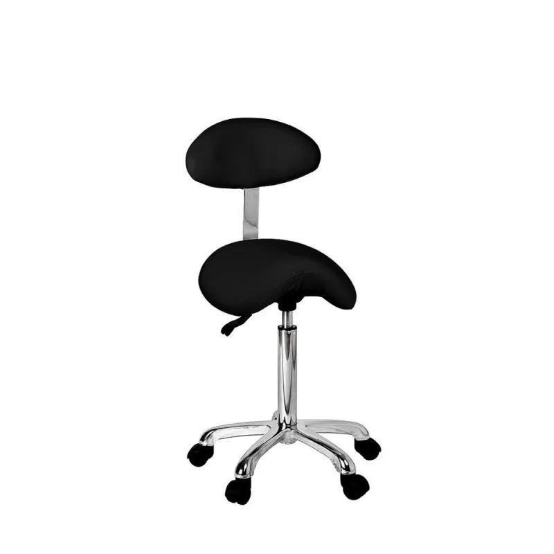 Organic+ Ergonomic Saddle Stool with Backrest