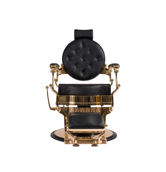 Buzz Gold Black Barber Chair