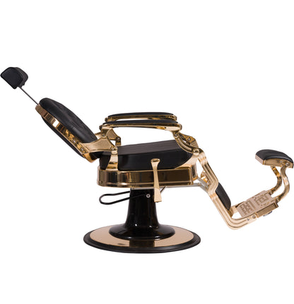 Buzz Gold Black Barber Chair