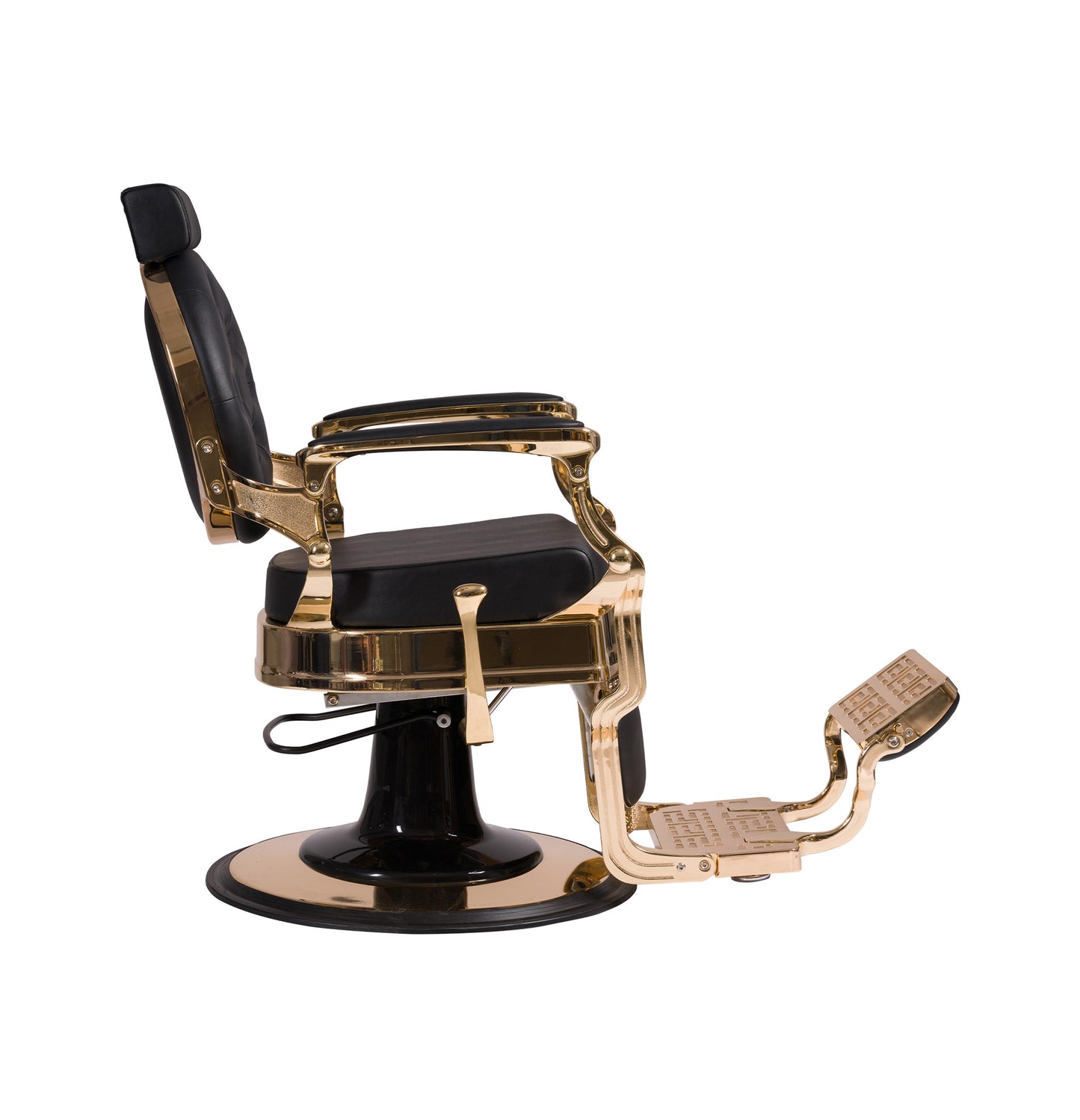 Buzz Gold Black Barber Chair