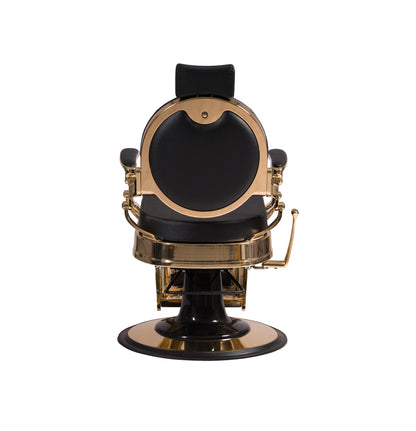 Buzz Gold Black Barber Chair