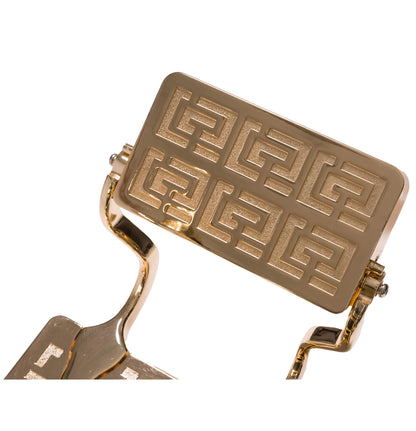 Buzz Gold Black Barber Chair
