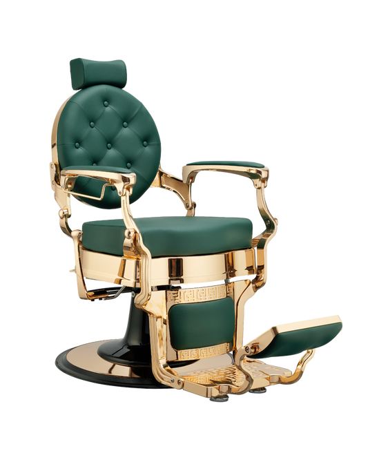 Buzz Gold Green Barber Chair