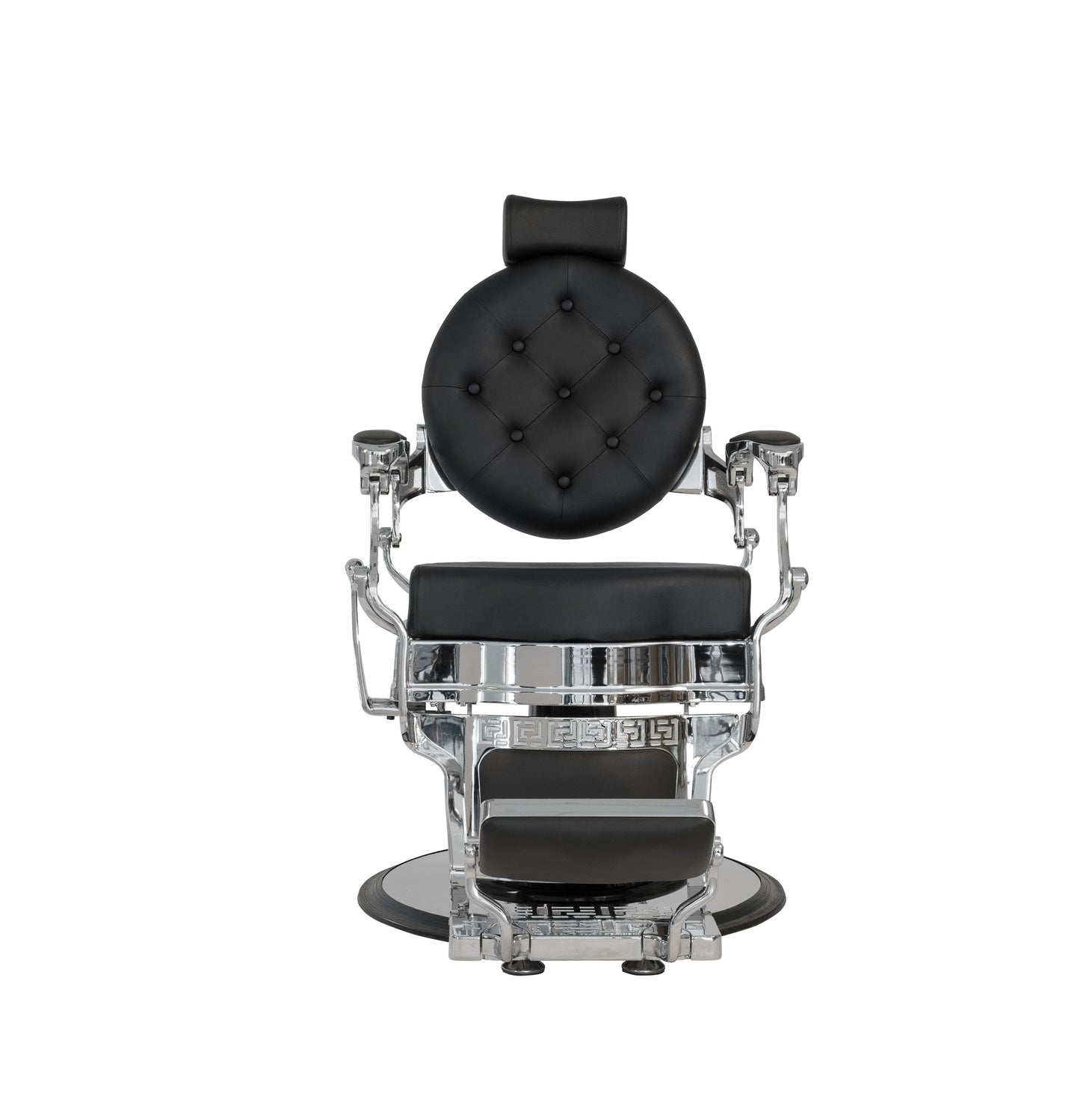 Buzz Silver Black Barber Chair