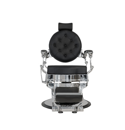 Buzz Silver Black Barber Chair
