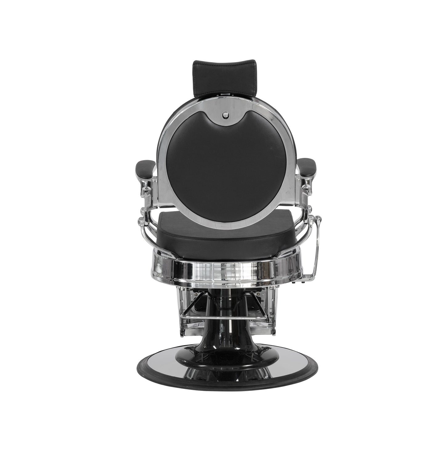 Buzz Silver Black Barber Chair