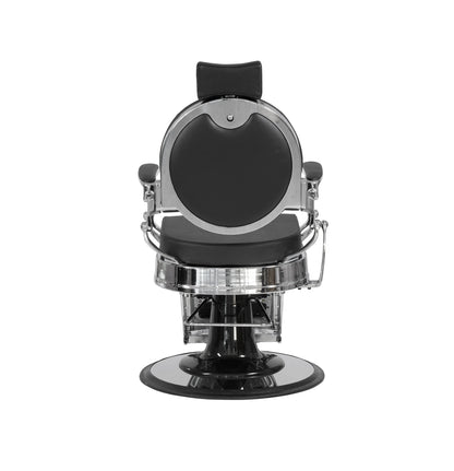Buzz Silver Black Barber Chair