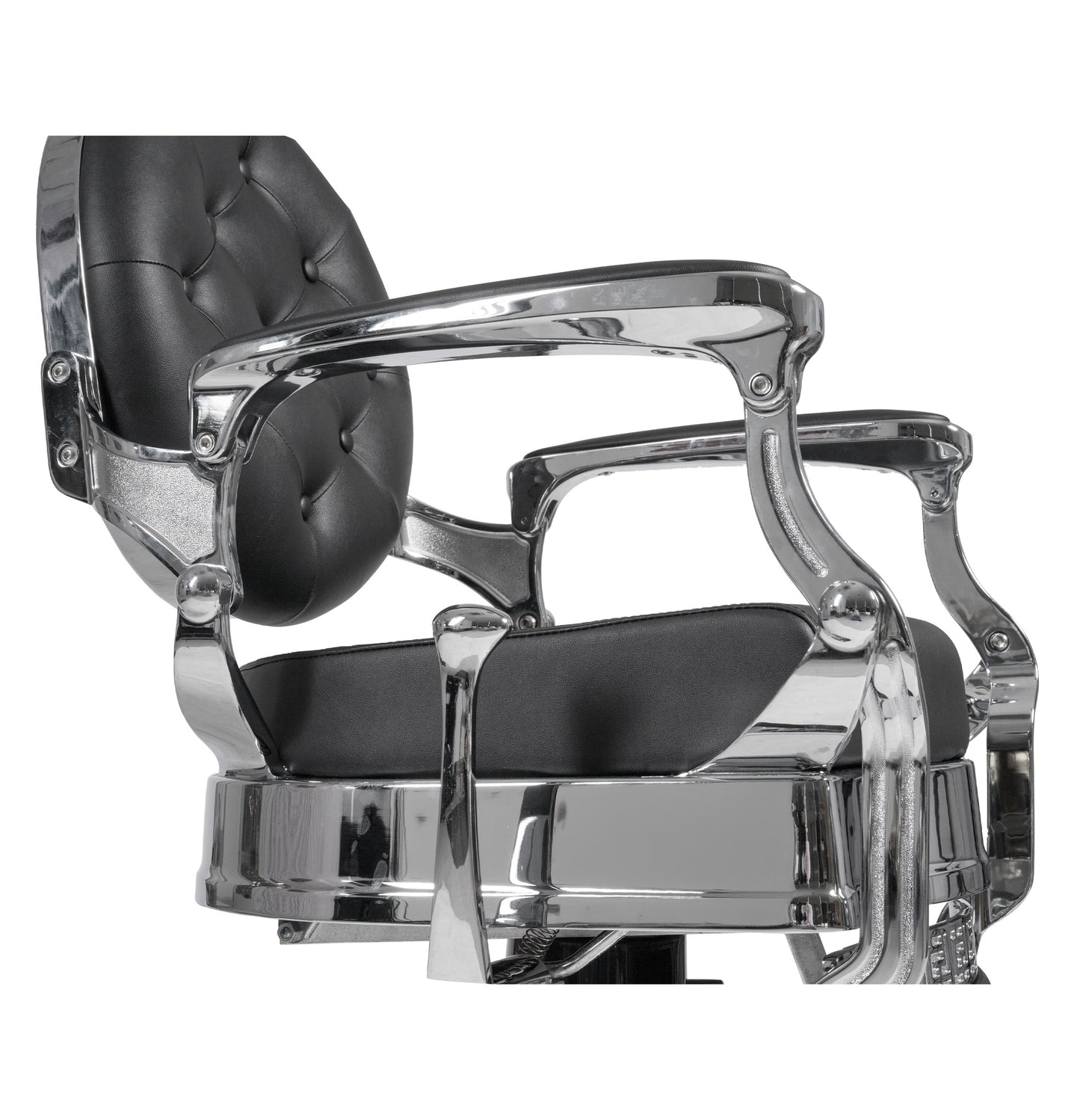 Buzz Silver Black Barber Chair