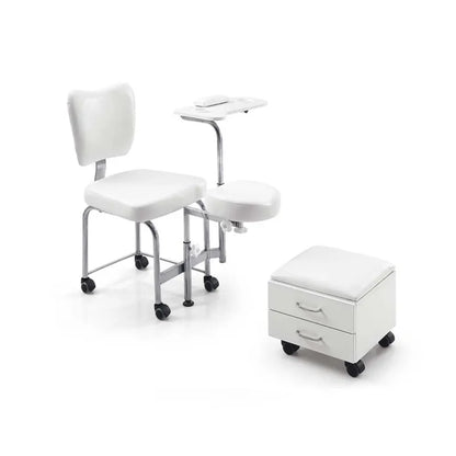 TENDY Pedicure Chair with Storage & Technician Stool